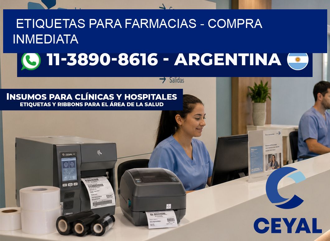 ETIQUETAS PARA FARMACIAS - Compra inmediata