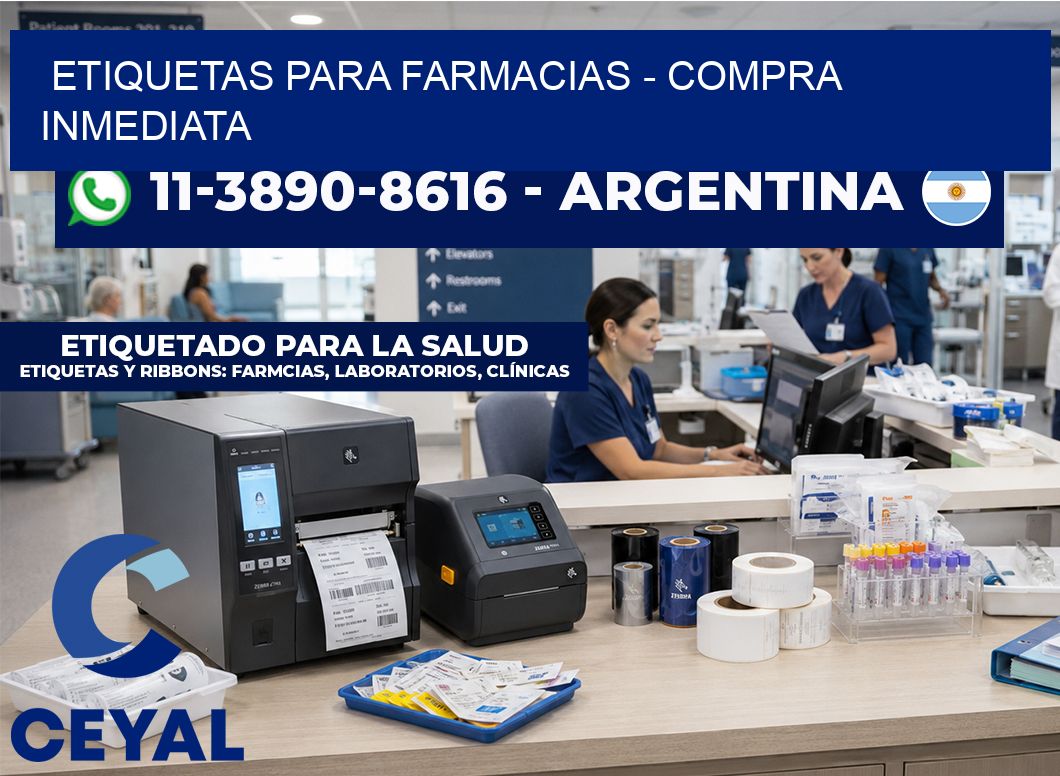 ETIQUETAS PARA FARMACIAS – Compra inmediata