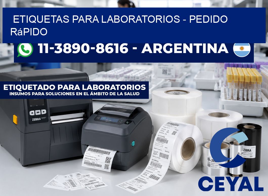 ETIQUETAS PARA LABORATORIOS - Pedido rápido