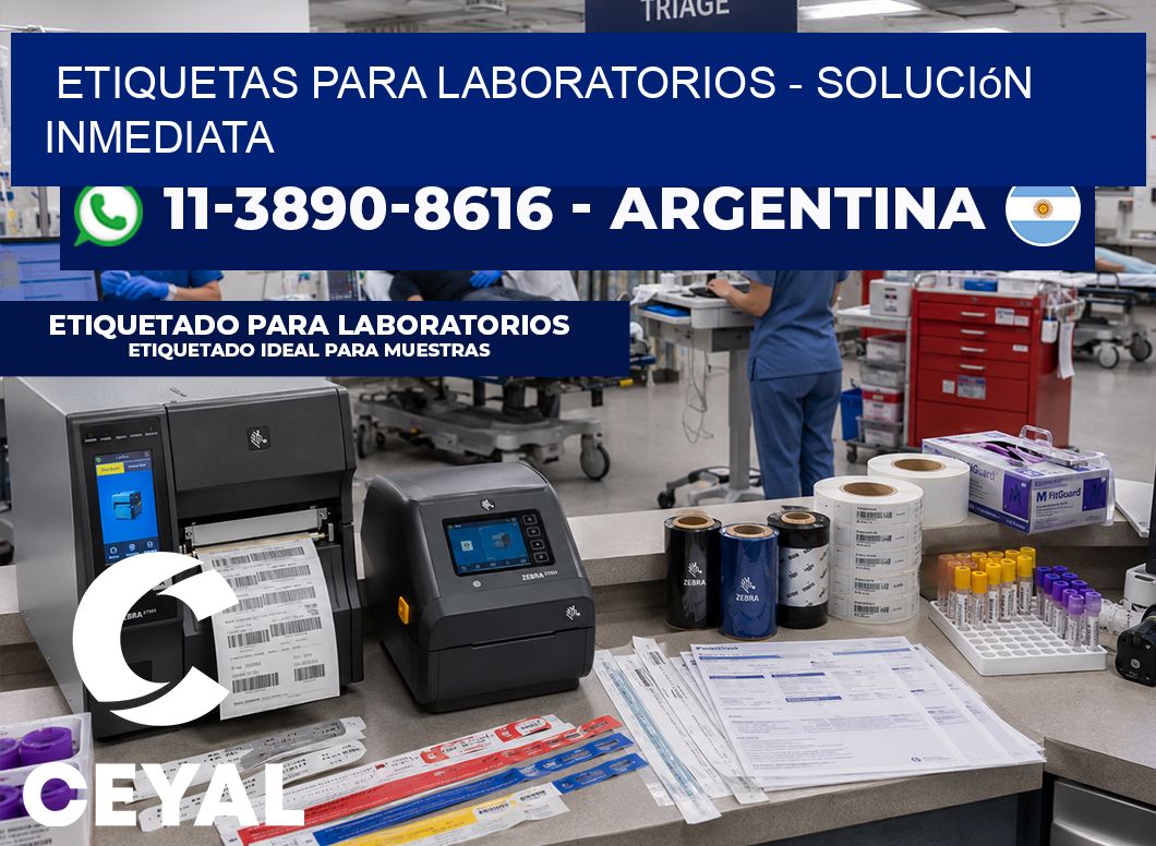 ETIQUETAS PARA LABORATORIOS - Solución inmediata