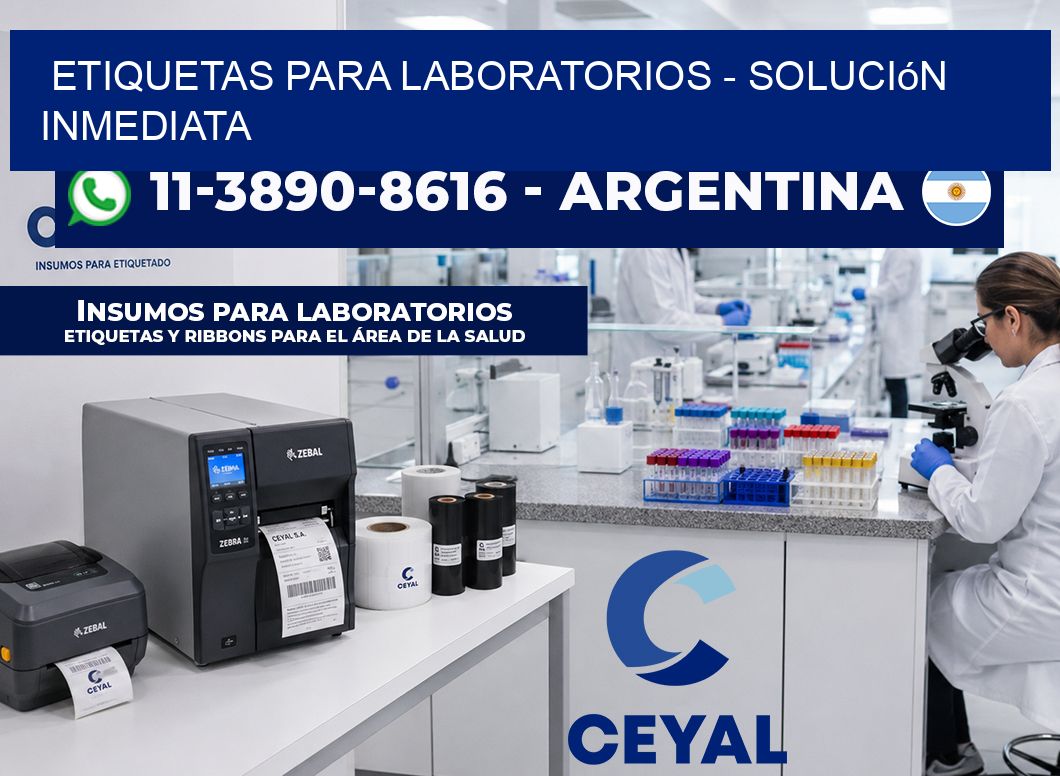 ETIQUETAS PARA LABORATORIOS – Solución inmediata