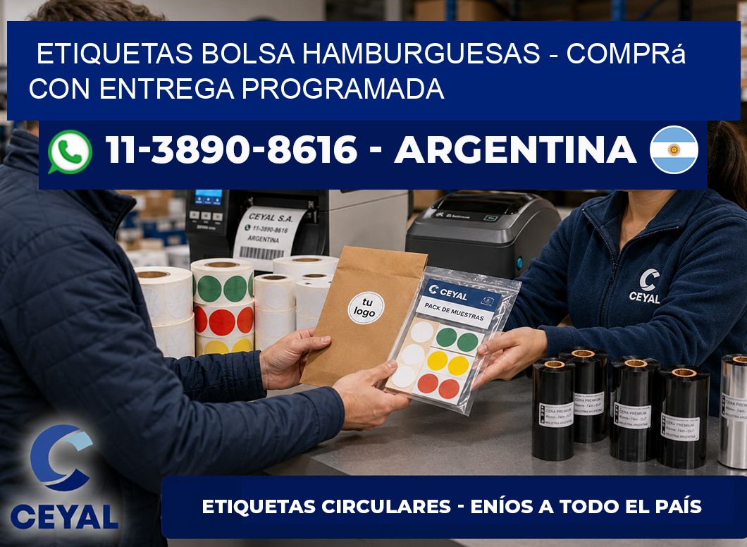 Etiquetas Bolsa hamburguesas – Comprá con entrega programada