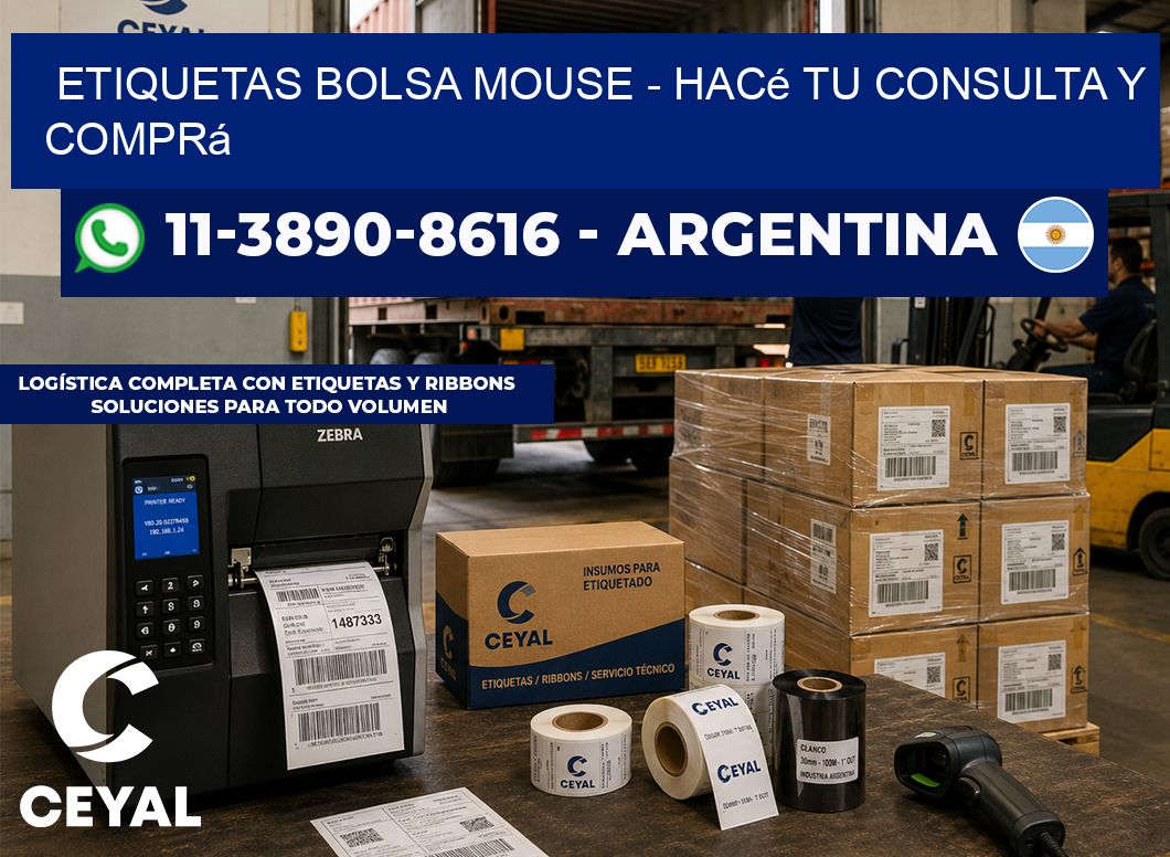 Etiquetas Bolsa mouse - Hacé tu consulta y comprá