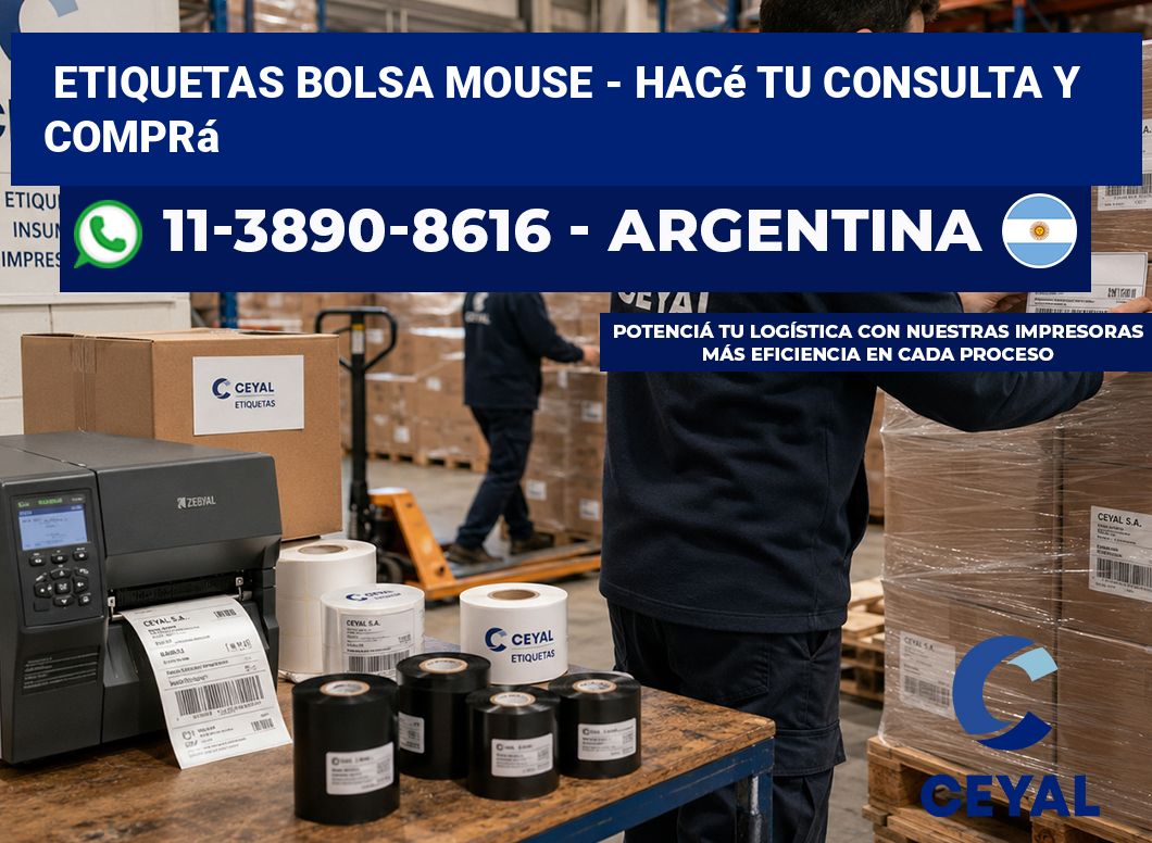 Etiquetas Bolsa mouse – Hacé tu consulta y comprá