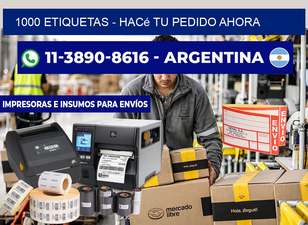 1000 ETIQUETAS - Hacé tu pedido ahora