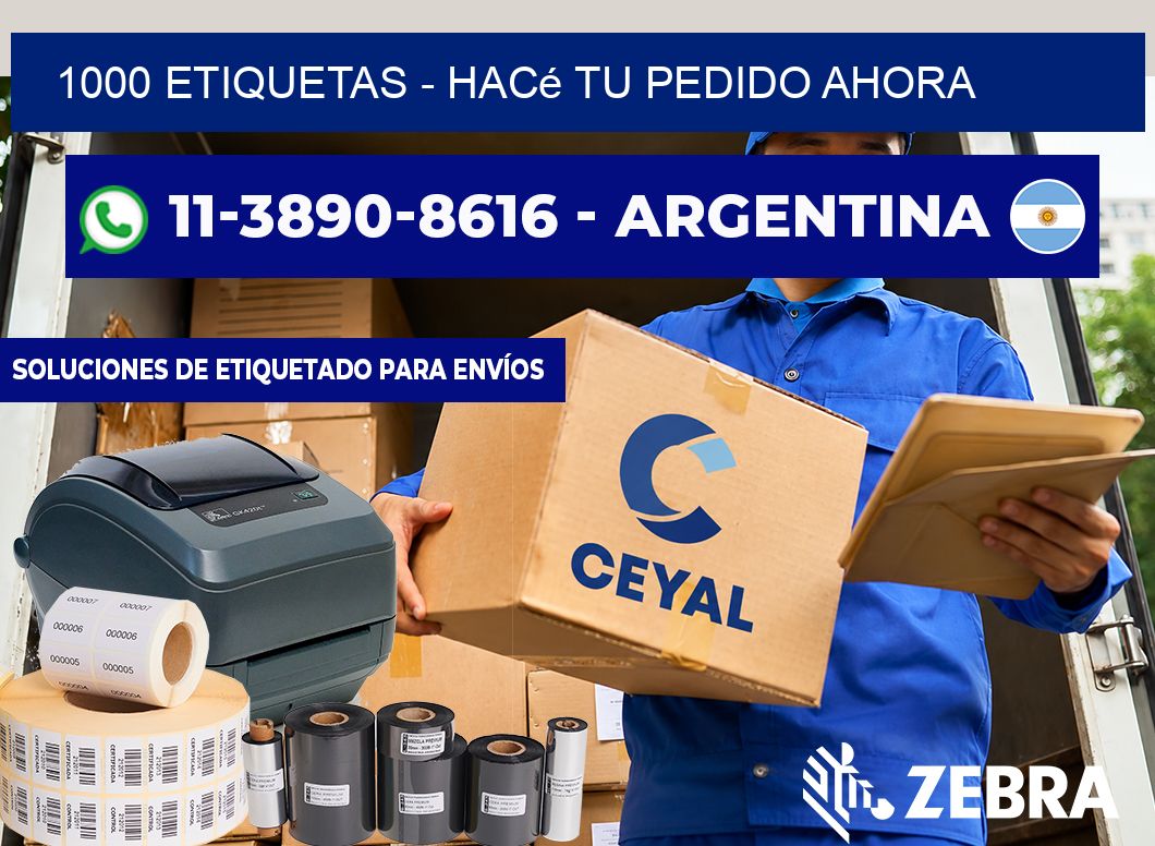 1000 ETIQUETAS - Hacé tu pedido ahora
