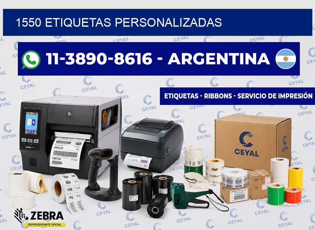 1550 ETIQUETAS PERSONALIZADAS