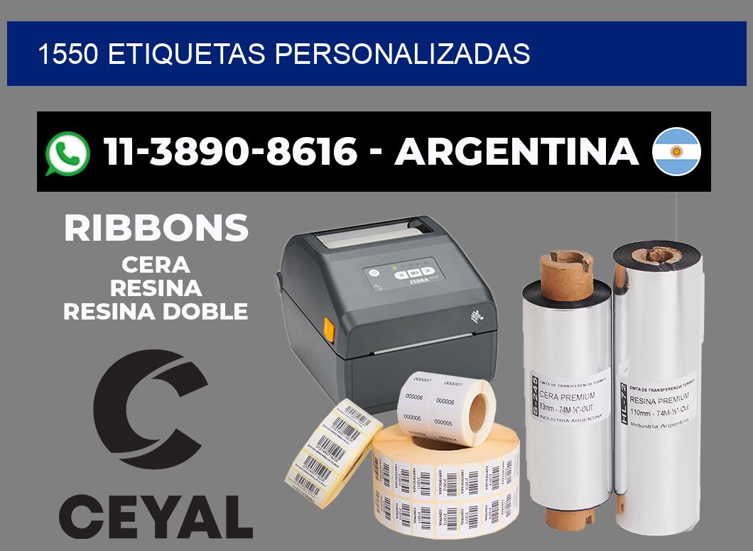 1550 ETIQUETAS PERSONALIZADAS