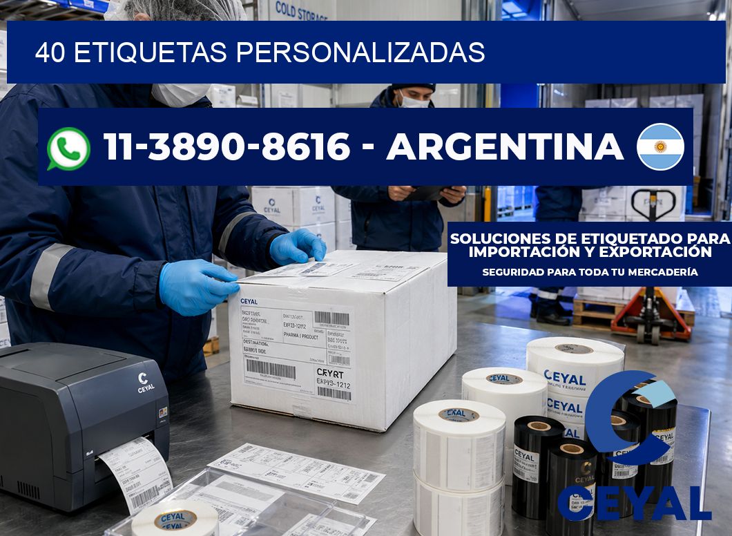 40 ETIQUETAS PERSONALIZADAS