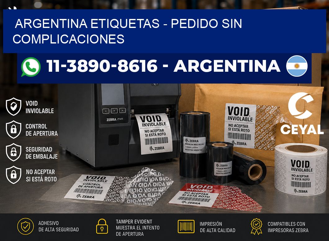 ARGENTINA ETIQUETAS - Pedido sin complicaciones