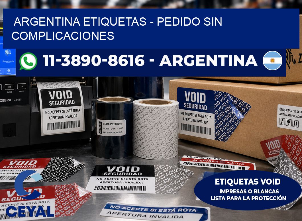 ARGENTINA ETIQUETAS - Pedido sin complicaciones