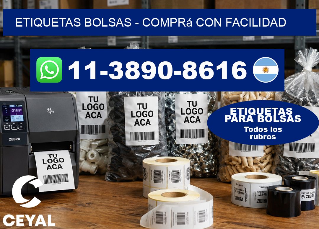 ETIQUETAS BOLSAS – Comprá con facilidad