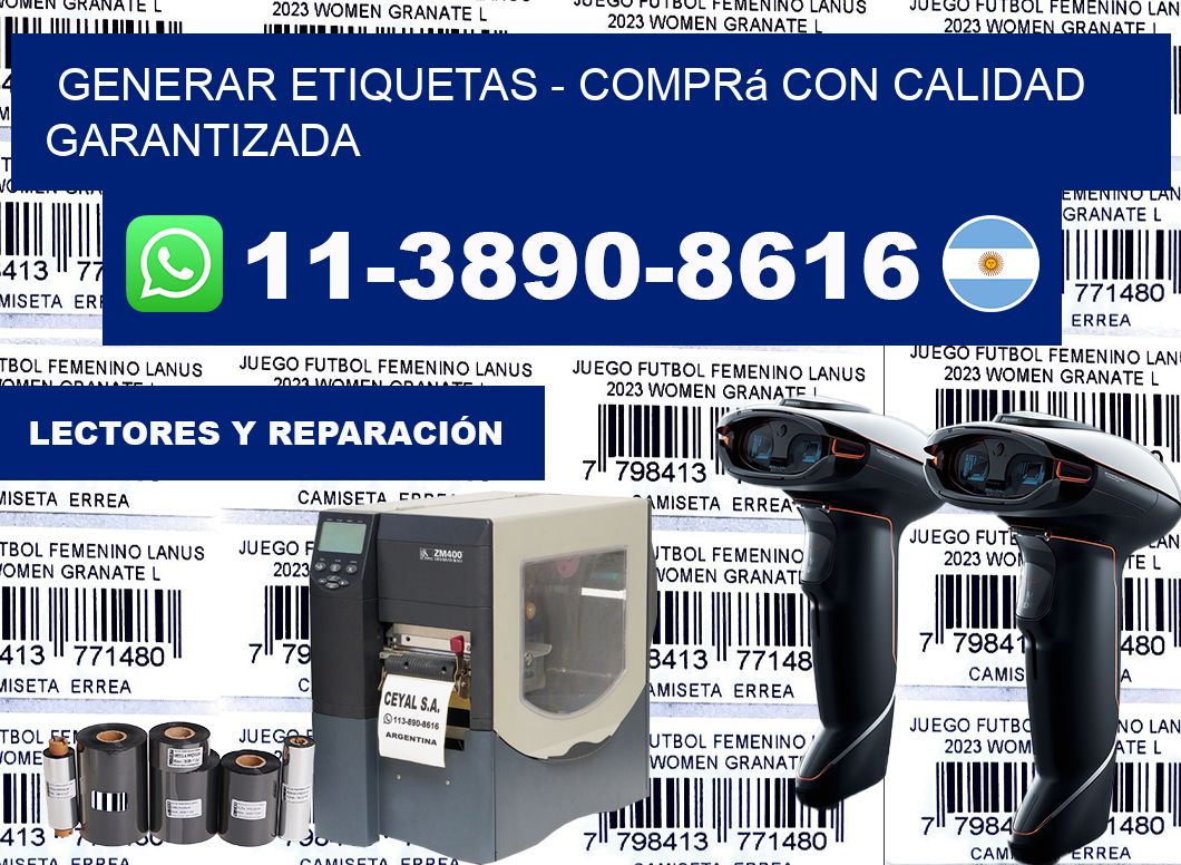 GENERAR ETIQUETAS - Comprá con calidad garantizada