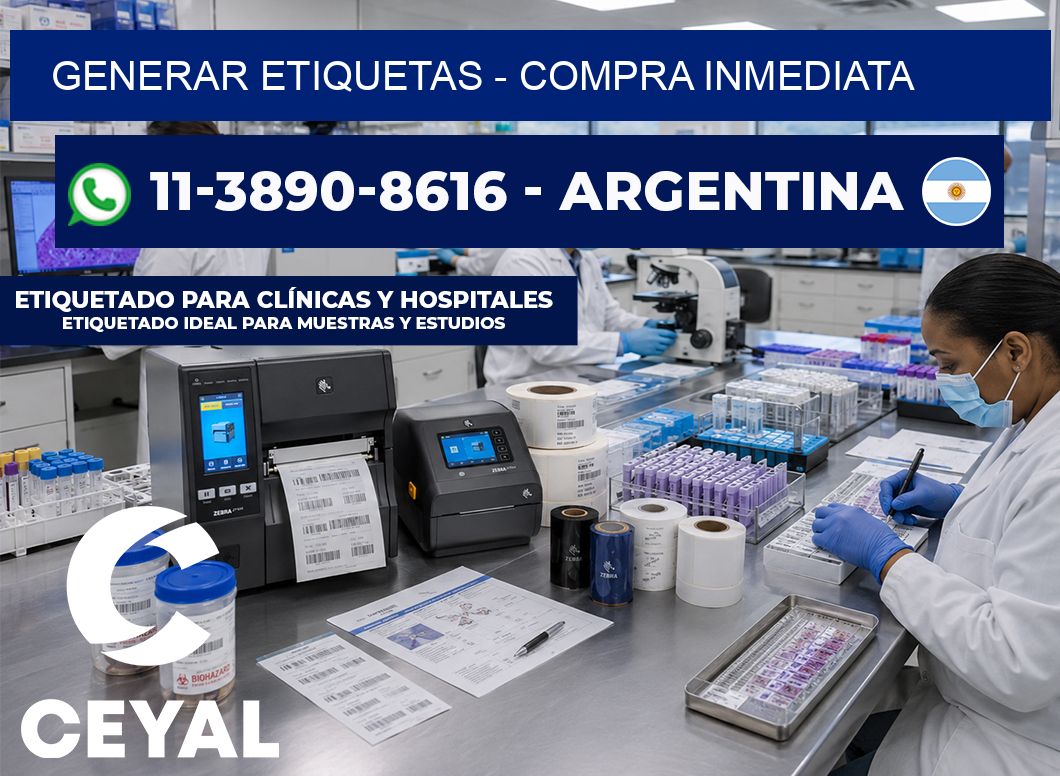 GENERAR ETIQUETAS - Compra inmediata