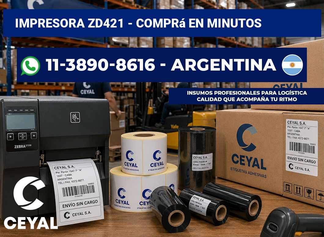 IMPRESORA ZD421 - Comprá en minutos