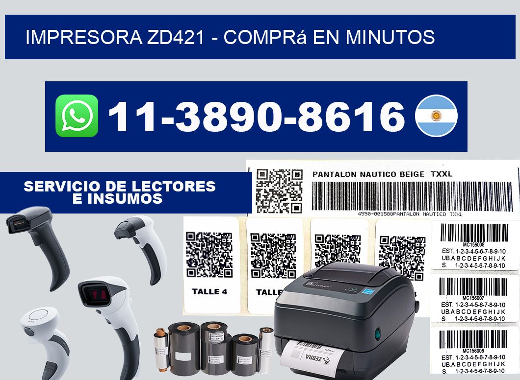IMPRESORA ZD421 - Comprá en minutos