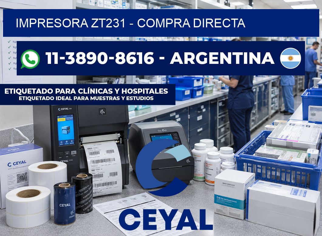 IMPRESORA ZT231 - Compra directa