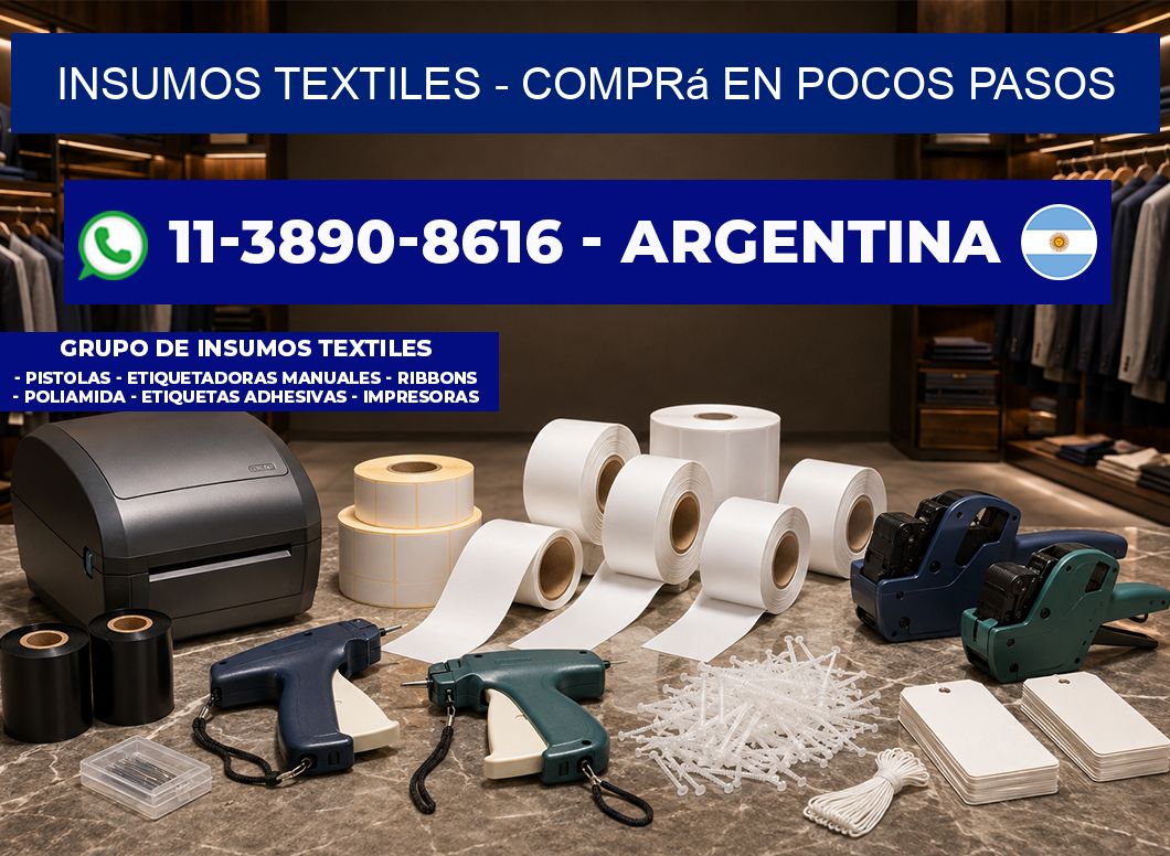 INSUMOS TEXTILES - Comprá en pocos pasos