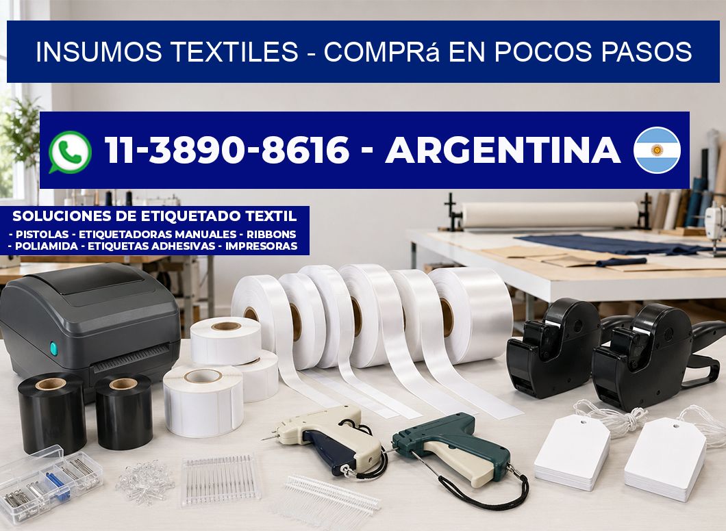 INSUMOS TEXTILES - Comprá en pocos pasos