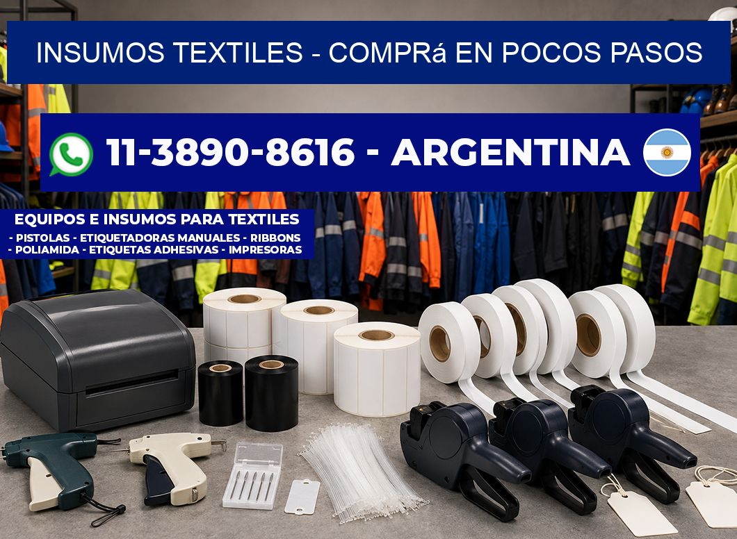 INSUMOS TEXTILES – Comprá en pocos pasos