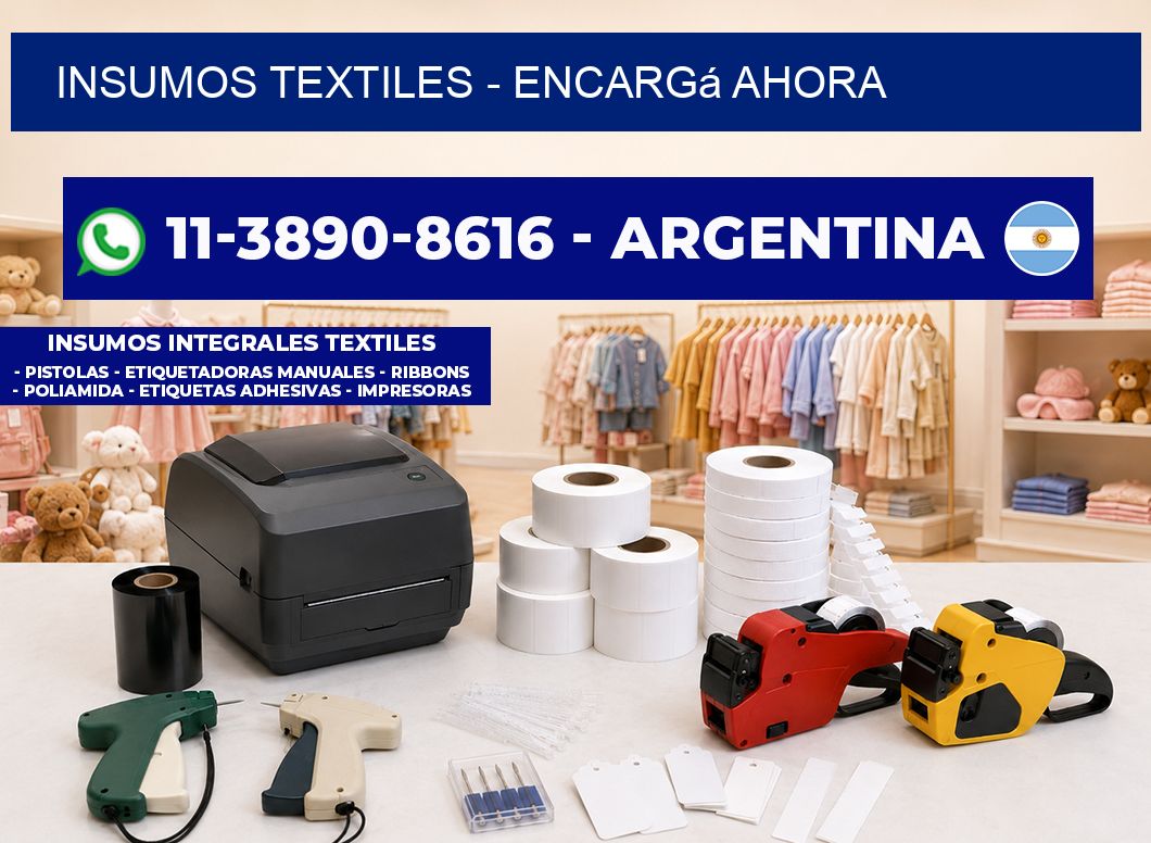 INSUMOS TEXTILES - Encargá ahora