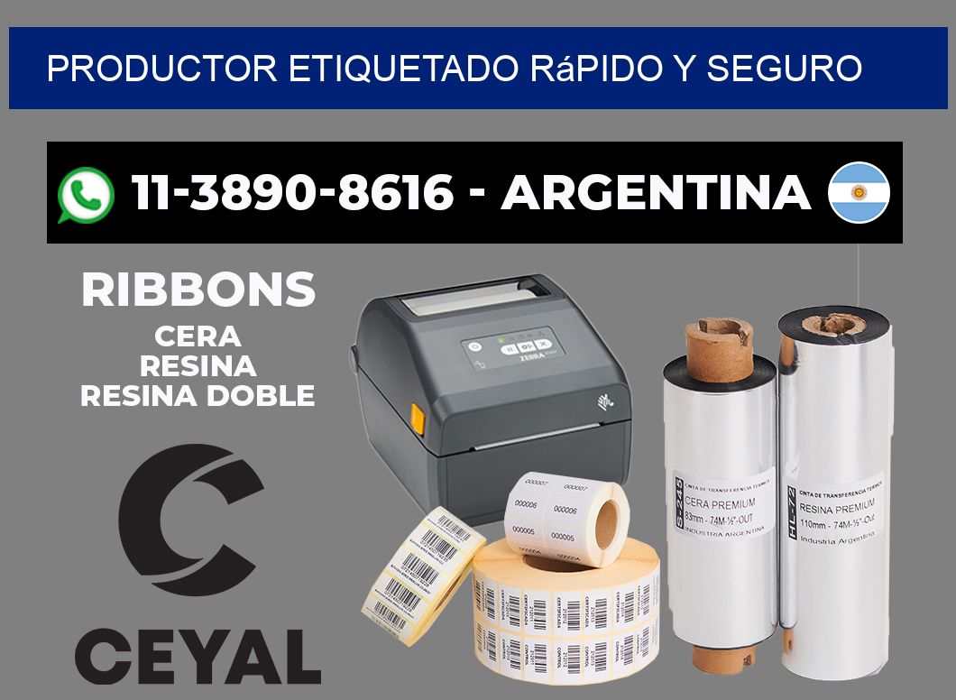 PRODUCTOR ETIQUETADO rápido y seguro
