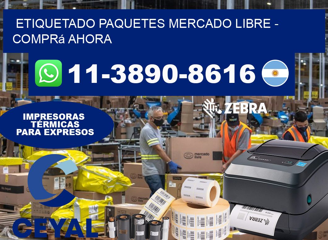etiquetado paquetes mercado libre - Comprá ahora