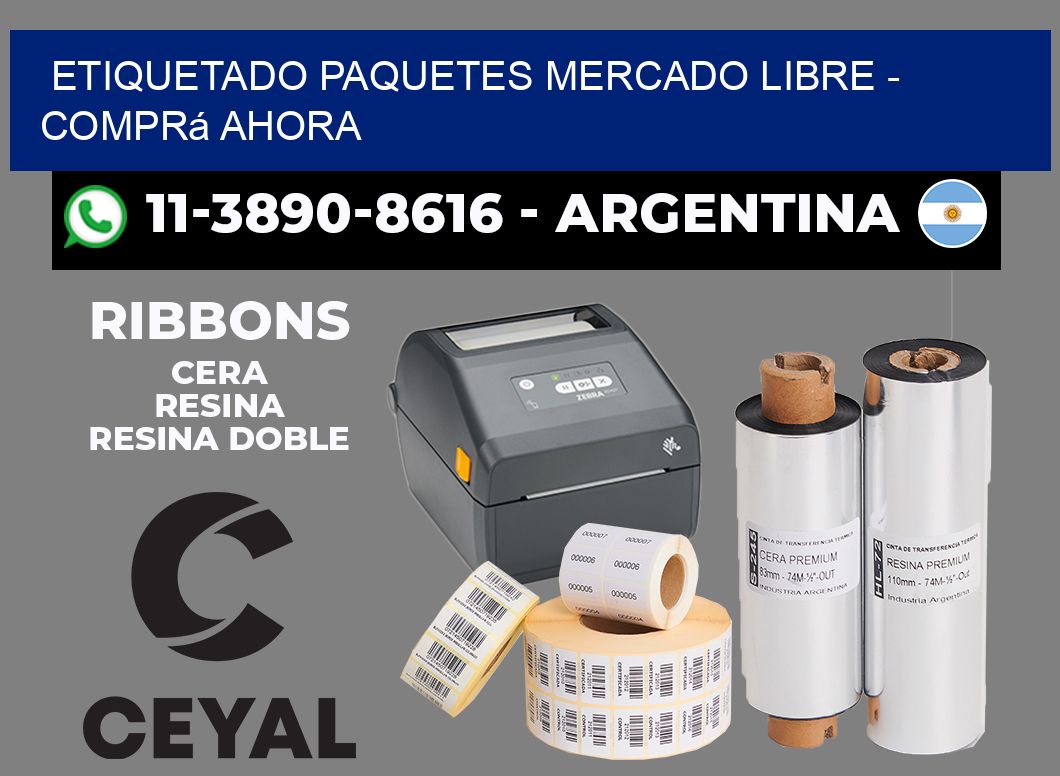 etiquetado paquetes mercado libre - Comprá ahora