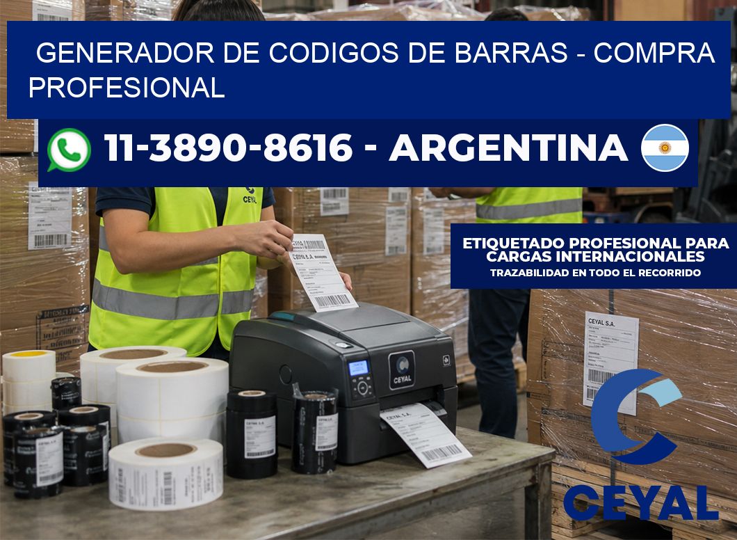 generador de codigos de barras - Compra profesional