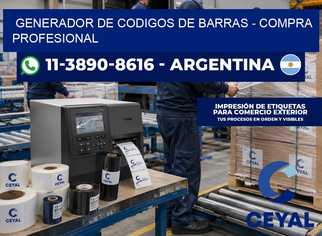 generador de codigos de barras – Compra profesional