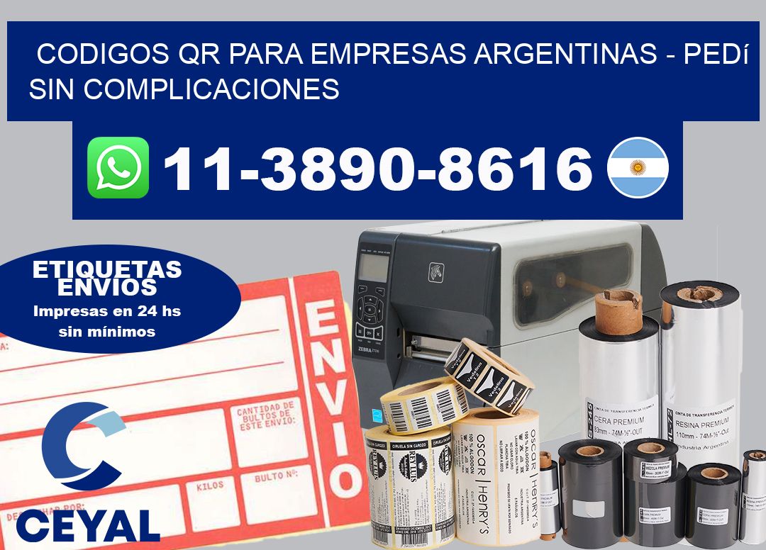 CODIGOS QR PARA EMPRESAS ARGENTINAS - Pedí sin complicaciones