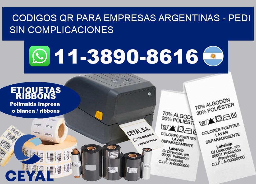 CODIGOS QR PARA EMPRESAS ARGENTINAS - Pedí sin complicaciones