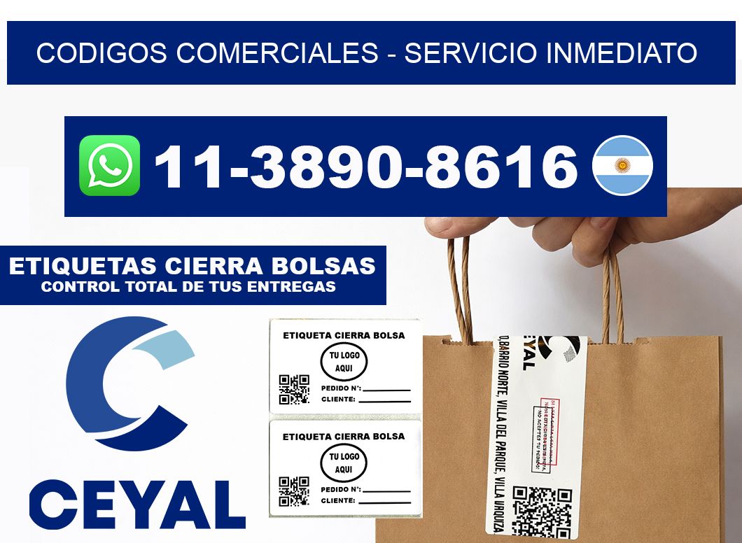 Codigos comerciales - Servicio inmediato