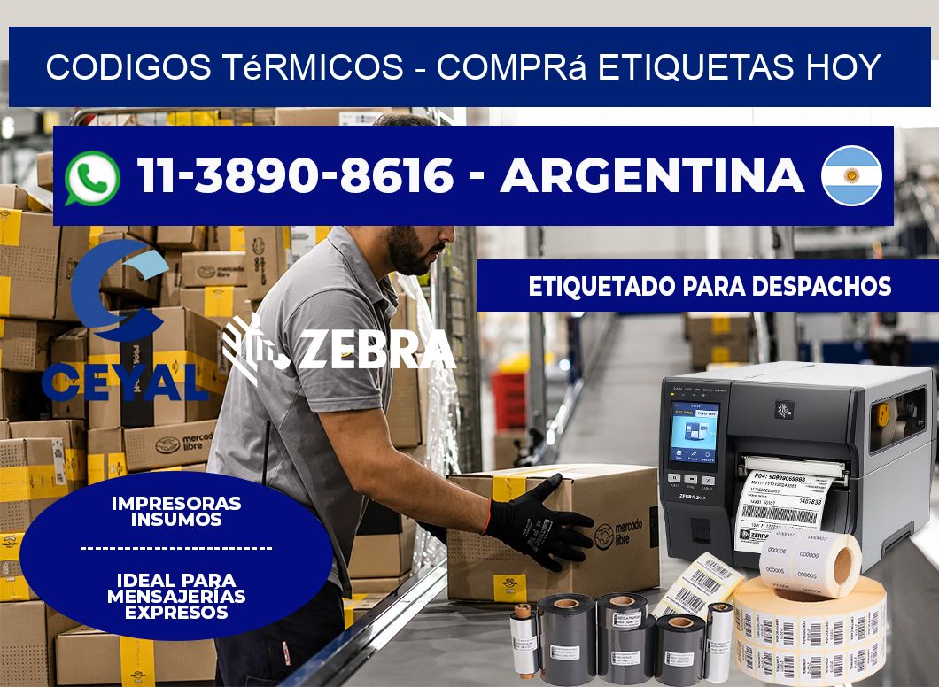 Codigos térmicos – Comprá etiquetas hoy