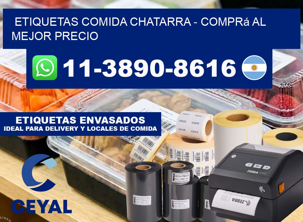 ETIQUETAS COMIDA CHATARRA - Comprá al mejor precio