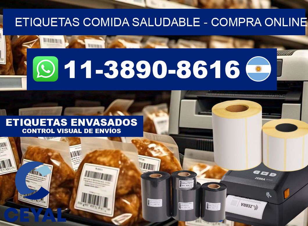 ETIQUETAS COMIDA SALUDABLE - compra online