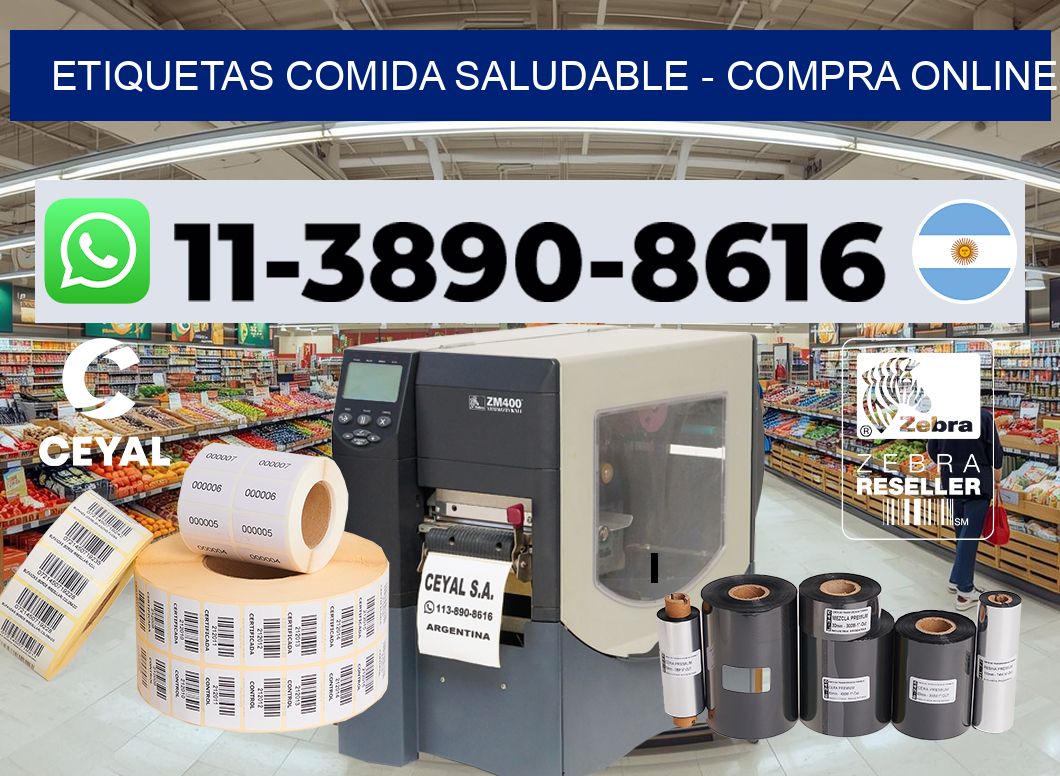 ETIQUETAS COMIDA SALUDABLE - compra online