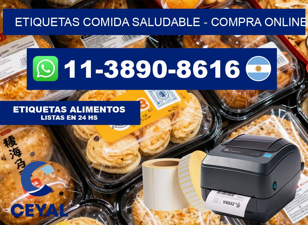 ETIQUETAS COMIDA SALUDABLE - compra online