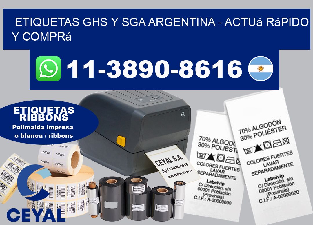 ETIQUETAS GHS Y SGA ARGENTINA - Actuá rápido y comprá