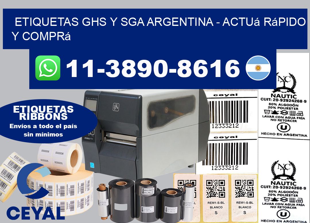 ETIQUETAS GHS Y SGA ARGENTINA - Actuá rápido y comprá