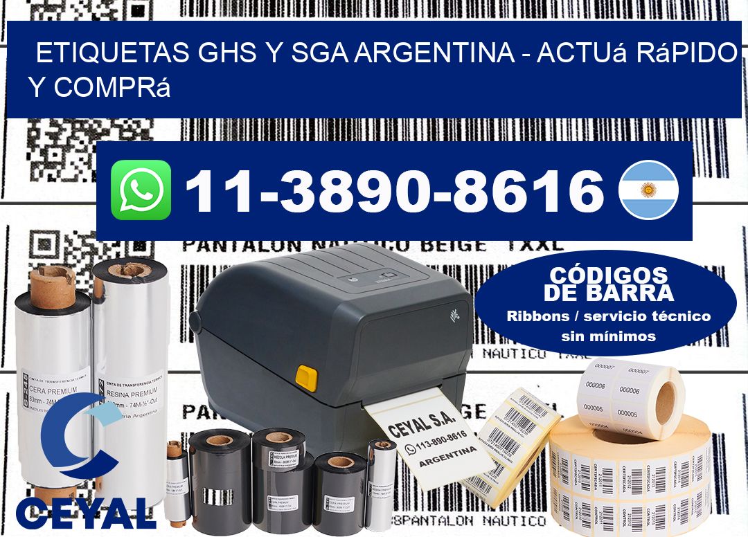 ETIQUETAS GHS Y SGA ARGENTINA – Actuá rápido y comprá