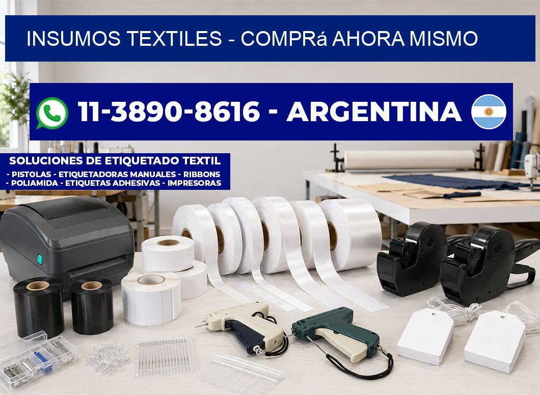 INSUMOS TEXTILES - Comprá ahora mismo