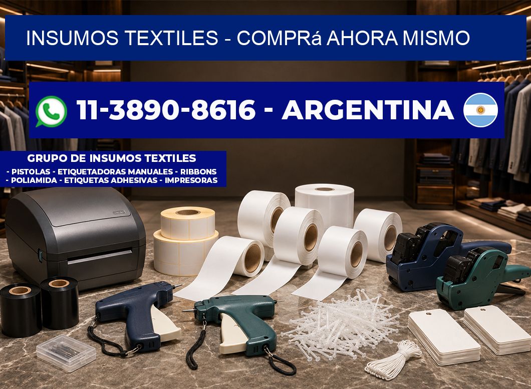INSUMOS TEXTILES – Comprá ahora mismo