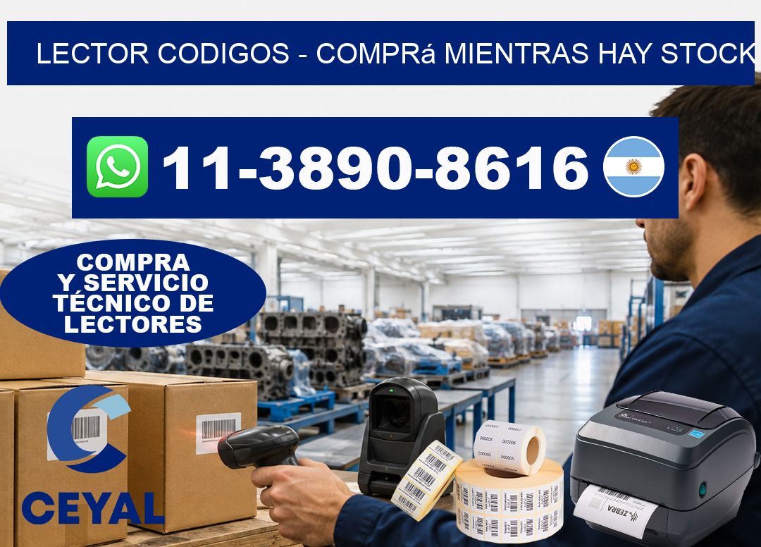 LECTOR CODIGOS - Comprá mientras hay stock