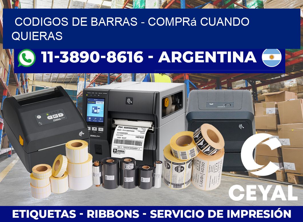 codigos de barras – Comprá cuando quieras