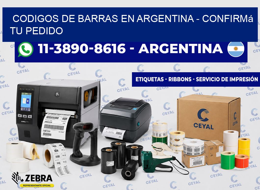 codigos de barras en argentina - Confirmá tu pedido