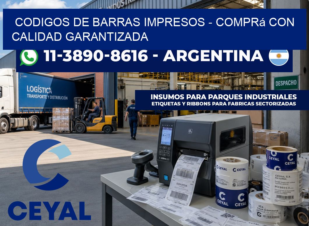 codigos de barras impresos – Comprá con calidad garantizada