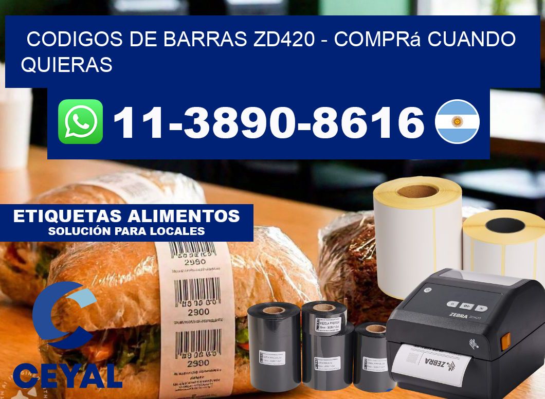 codigos de barras zd420 - Comprá cuando quieras