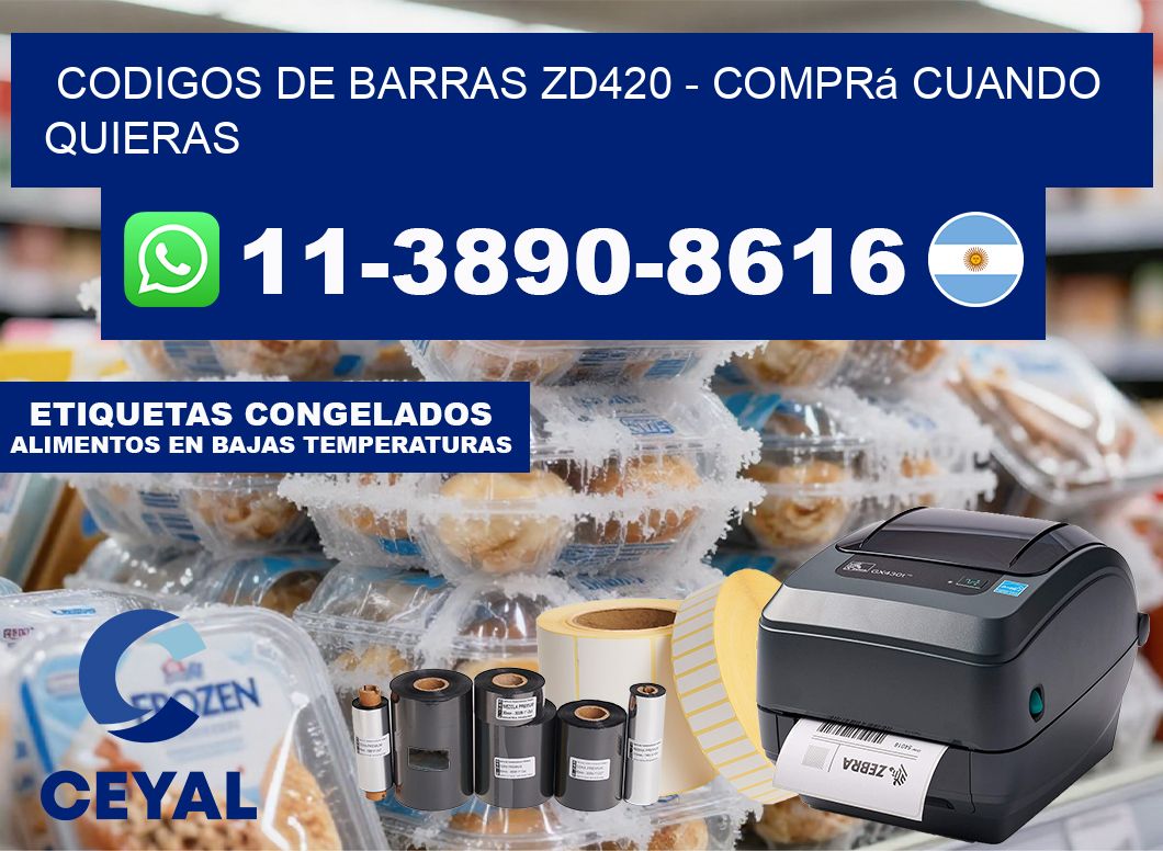 codigos de barras zd420 - Comprá cuando quieras