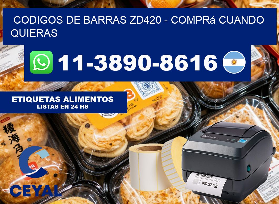codigos de barras zd420 – Comprá cuando quieras